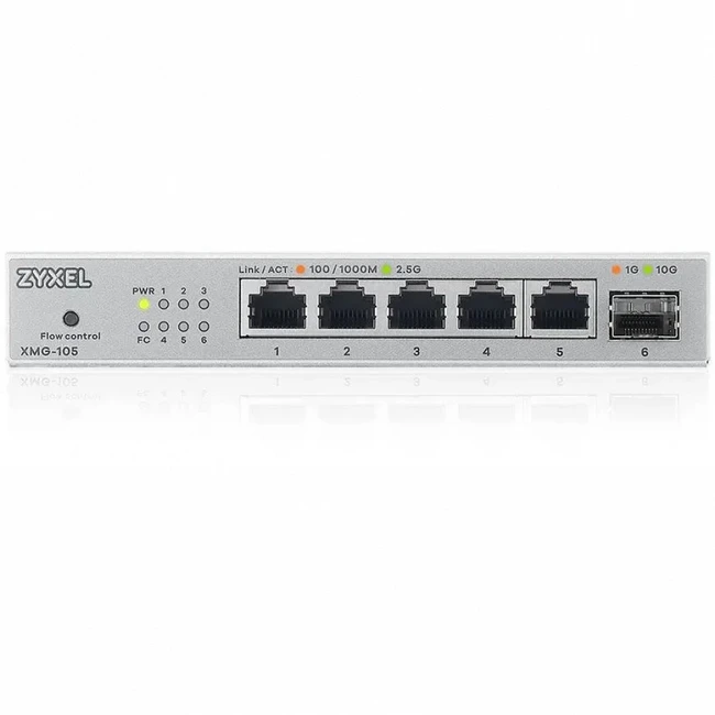 Коммутатор Zyxel XMG-105 XMG-105-ZZ0101F 2.5 GBase-T (2500 мбит/с), 1 SFP порт