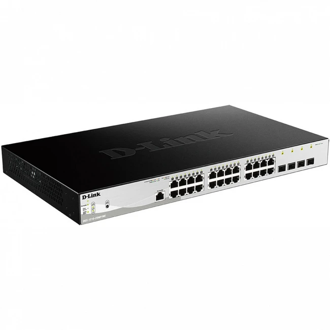 Коммутатор D-link DGS-1210-28MP/ME/B1A 1000 Base-TX (1000 мбит/с), 4 SFP порта