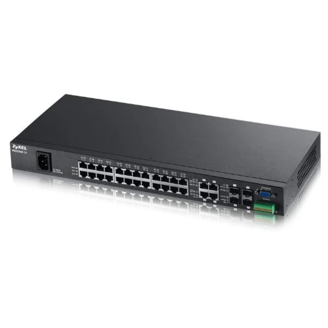 Коммутатор Zyxel MES3500-24 DC (100 Base-TX (100 мбит/с), 4 SFP порта)