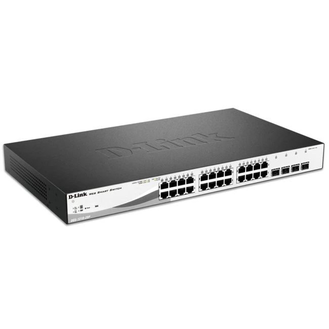 Коммутатор D-link DGS-1210-28P 1000 Base-TX (1000 мбит/с), 4 SFP порта