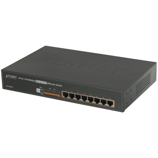 Коммутатор Planet FSD-808HP 100 Base-TX (100 мбит/с)
