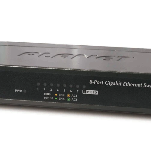 Коммутатор Planet GSD-803PD 1000 Base-TX (1000 мбит/с), 2 SFP порта