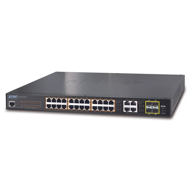 Коммутатор Planet GS-4210-24PL4C 1000 Base-TX (1000 мбит/с), 4 SFP порта