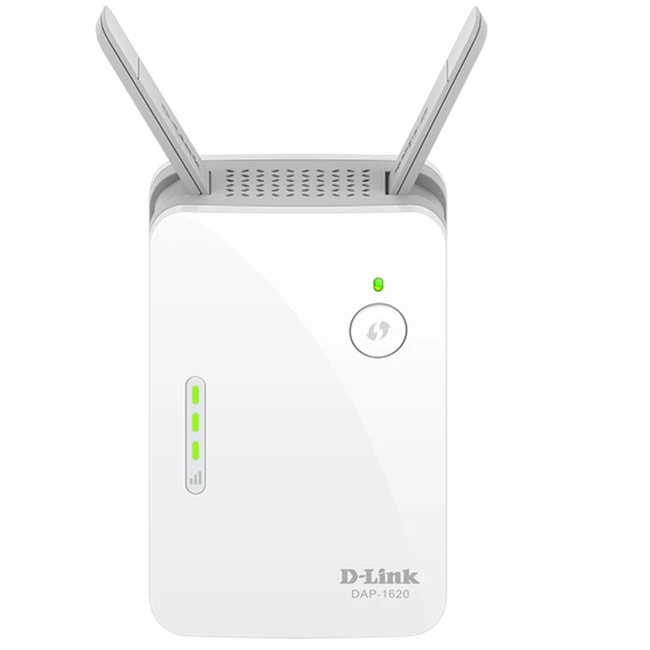 Усилитель сигнала Wi-Fi D-link DAP-1620 (10/100/1000 Base-TX (1000 мбит/с), Wi-Fi 5 (802.11a/ b/ g/ n/ ac), с внешней антенной)