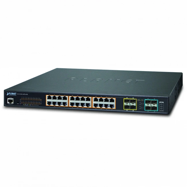 Коммутатор Planet Managed Switch GS-5220-24PL4XR (1000 Base-TX (1000 мбит/с), 4 SFP порта)