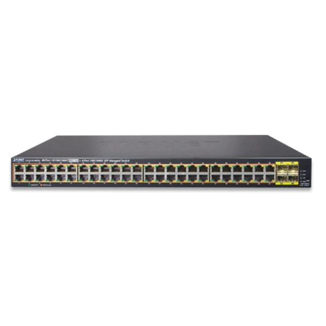 Коммутатор Planet GS-4210-48P4S 1000 Base-TX (1000 мбит/с), 4 SFP порта