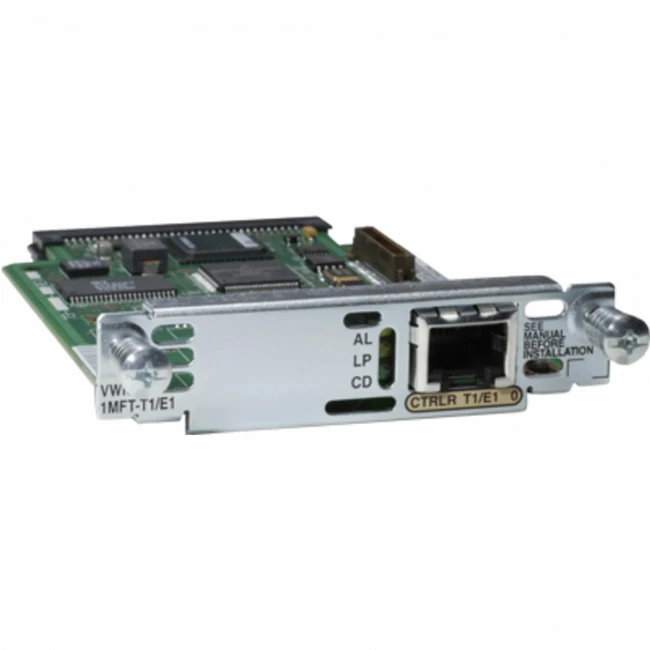 Сетевое устройство Cisco 1-Port 2nd Gen Multiflex Trunk Voice/WAN Int. Card - T1/E1 VWIC2-1MFT-T1/E1= (Модуль)