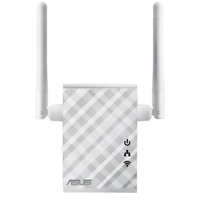 Усилитель сигнала Wi-Fi Asus RP-N12 90IG01X0-BO2100 (10/100 Base-TX (100 мбит/с), Wi-Fi 4 (802.11b /g / n), с внешней антенной)