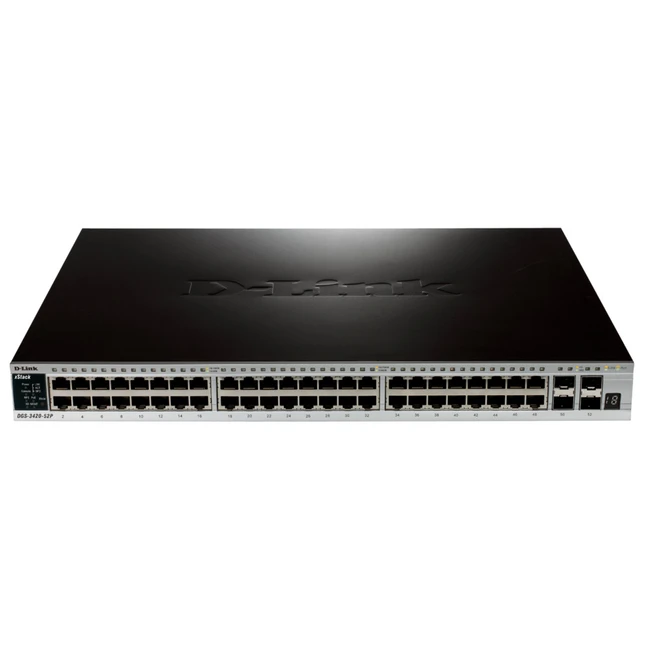 Коммутатор D-link DGS-3420 DGS-3420-52P/B1A 1000 Base-TX (1000 мбит/с), 4 SFP порта