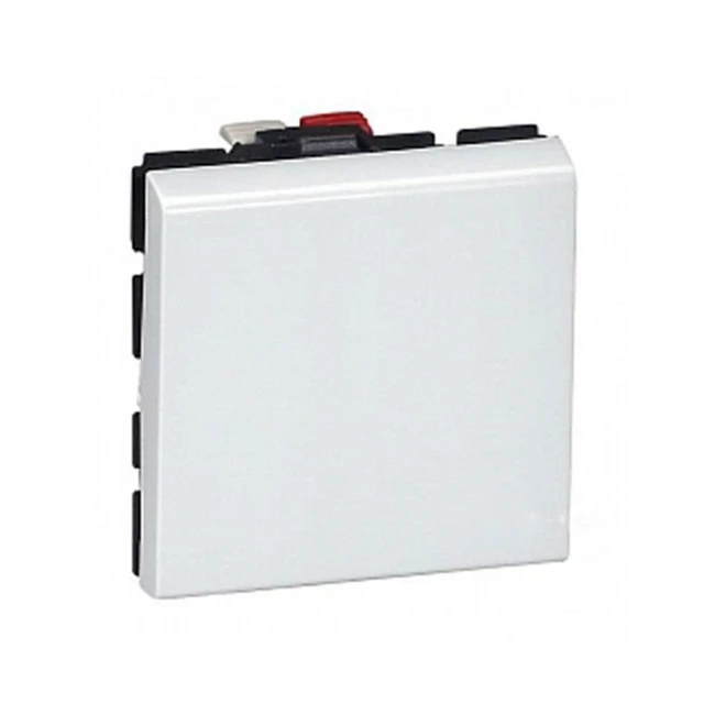 Рубильник Legrand Переключатель 1-клавишный перекрестный MOSAIC, скрытый монтаж, белый, 077021 (10 А)