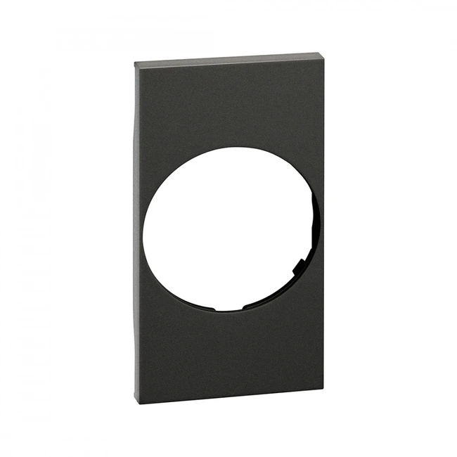 Bticino Лицевая панель Bticino KG04 Living Now для розеток 2К+З нем. ст. 2 модуля черный