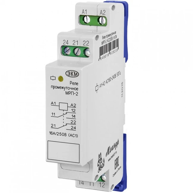 ЭКМ (Меандр) Промежуточное реле МРП-2 AC230В УХЛ4