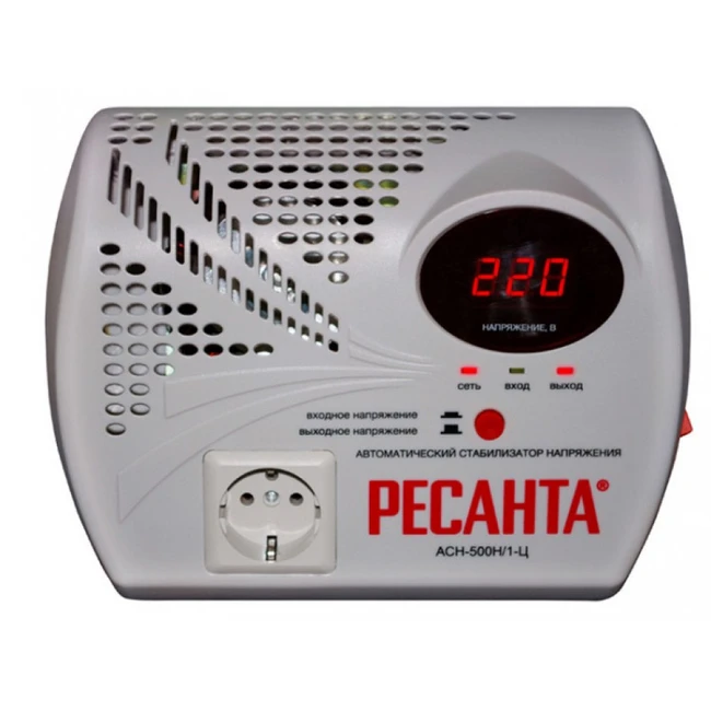 Стабилизатор Ресанта АСН- 500Н1/1-Ц 63/6/9 (50 Гц)