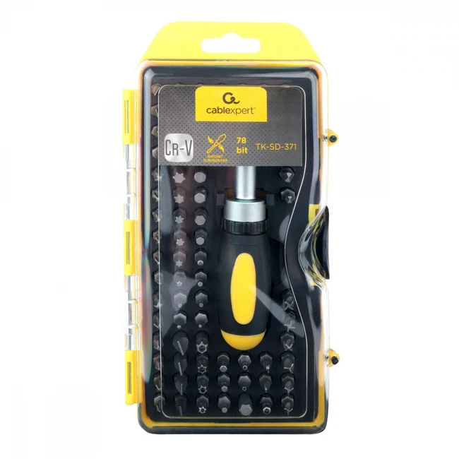 Cablexpert Отвертка с набором бит Cablexpert TK-SD-371 (79 предметов) (Отвертки)