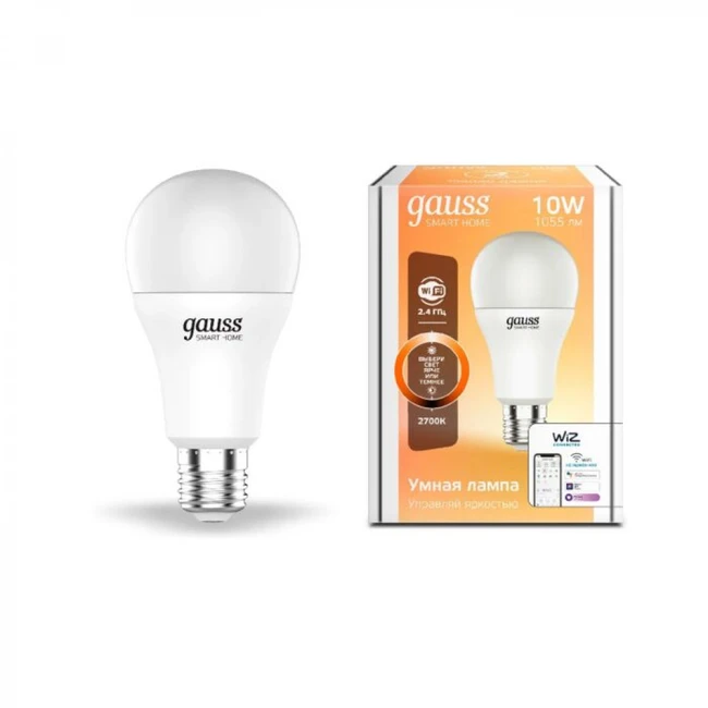 Gauss IoT Smart Home E27 10Вт 1055lm Wi-F 1080112