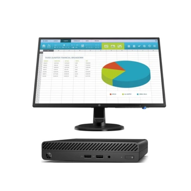 Настольный компьютерный комплект HP 260 G3 DM + Monitor N246v Bundle 6JZ75ES (HP N246v, Core i3, 7130U, 2.7 ГГц, 8, SDD, 256 ГБ, Windows 10 Pro)