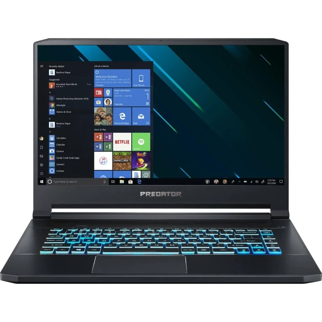 Ноутбук Acer Predator Triton 500 NH.Q50ER.003# (15.6 ", FHD 1920x1080 (16:9), Intel, Core i7, 16 Гб, SSD, 512 ГБ, nVidia GeForce RTX 2060)