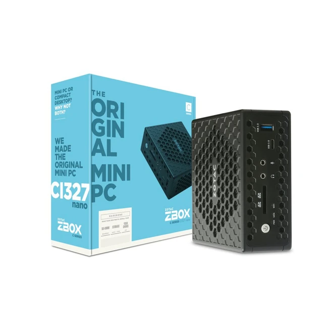 Тонкий клиент Zotac ZBOX CI327 nano ZBOX-CI327NANO-BE