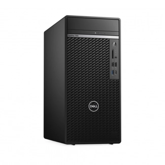 Персональный компьютер Dell Optiplex 7080 7080-2376 (Core i9, 10900K, 3.7 ГГц, 16 Гб, DDR4-2933, HDD и SSD, Windows 10 Pro)