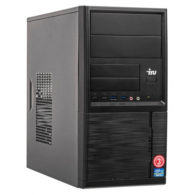 Персональный компьютер iRU Home 312 MT 1468918 (Pentium, G6400, 4.0 ГГц, 4 Гб, DDR4-2400, HDD)
