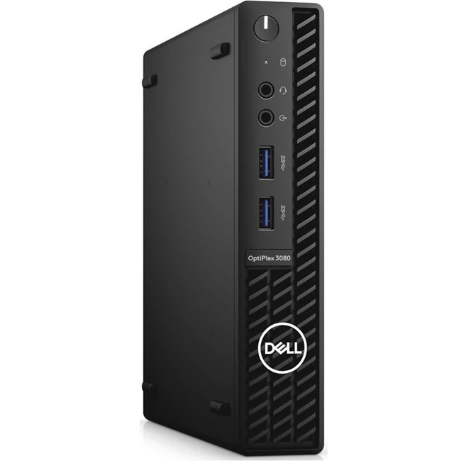 Персональный компьютер Dell Optiplex 3080 Micro 3080-6650-NC2 (Core i3, 10100T, 3.0 ГГц, 8 Гб, DDR4-2666, SSD, Windows 10 Pro)