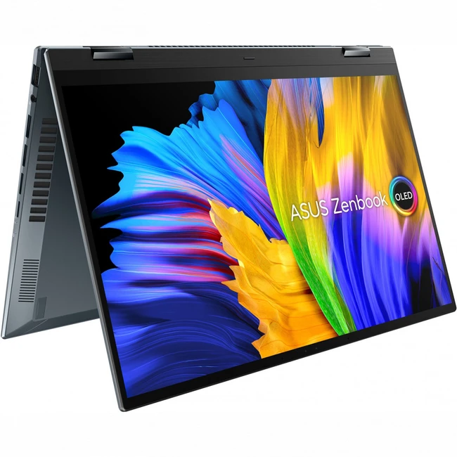 Ноутбук Asus Zenbook 14 Flip OLED UP5401EA-KN044T 90NB0V41-M00780 (14 ", WQXGA+ 2880x1800 (16:10), Intel, Core i5, 8 Гб, 512 ГБ, Intel Iris Xe Graphics, Windows 10 Pro)