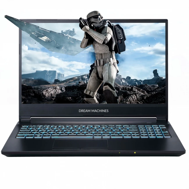 Ноутбук Dream Machines G1650-15RU72 (15.6 ", FHD 1920x1080 (16:9), Intel, Core i5, 8 Гб, SSD, 512 ГБ, nVidia GeForce GTX 1650)