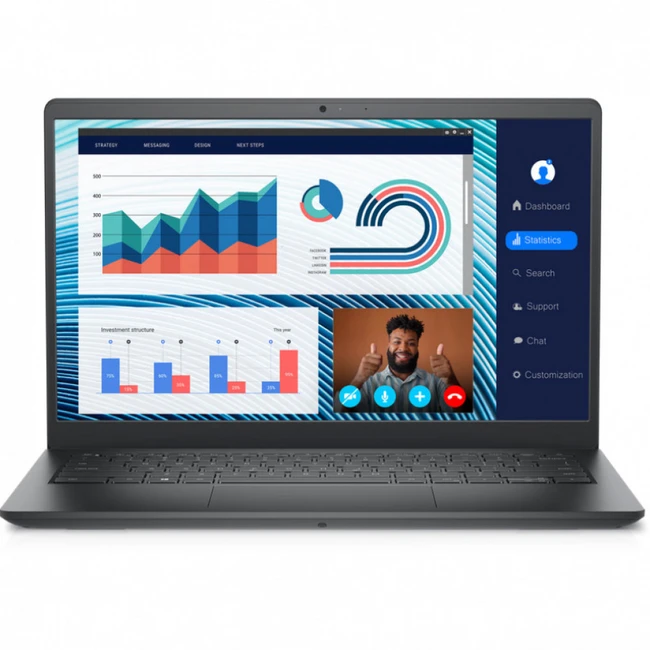 Ноутбук Dell Vostro 3420 N4340PVNB3420EMEA01_FPR 14 ", FHD 1920x1080 (16:9), Intel, Core i5, 16 Гб, 512 ГБ, Intel Iris Xe Graphics, Windows 11 Pro