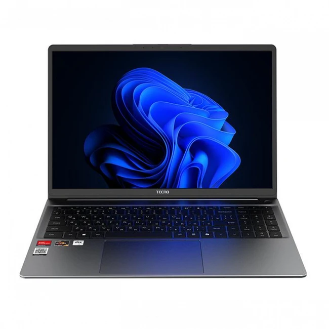 Ноутбук TECNO MEGABOOK K16S K16SDA (71003300468) (16 ", WUXGA 1920x1200 (16:10), AMD, Ryzen 7, 16 Гб, 1 ТБ, AMD Radeon Graphics, Windows 11 Home)