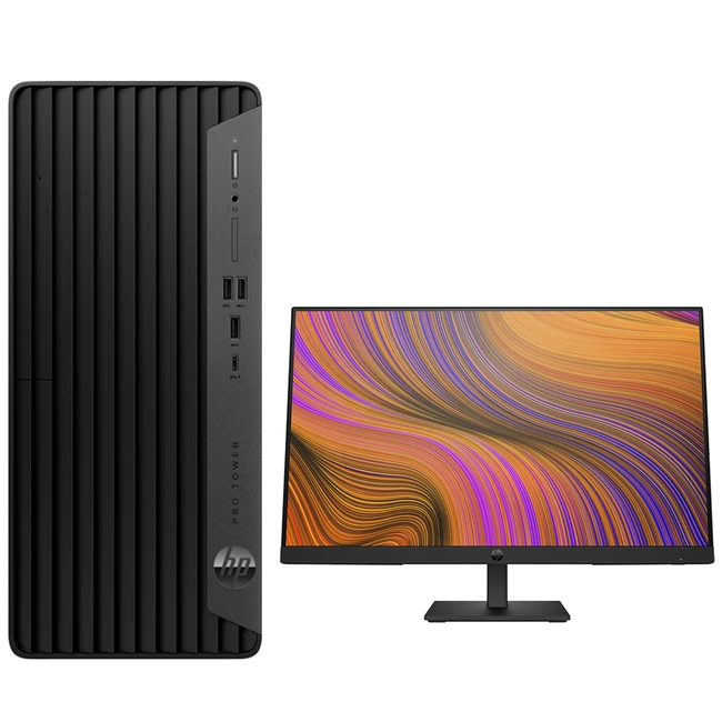 Настольный компьютерный комплект HP Pro 400 G9 Tower P24h G5 6A8E1EA (HP P24h G5, Core i5, 12500, 3.0 ГГц, 8, SDD, 512 ГБ, Windows 11 Pro)