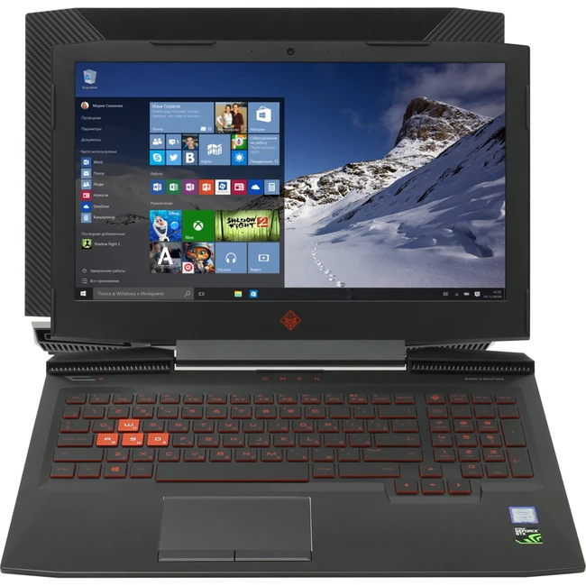 Ноутбук HP Omen 15-ce010ur 1ZB04EA (15.6 ", FHD 1920x1080 (16:9), Core i7, 8 Гб, SSD, 128 ГБ, nVidia GeForce GTX 1050 Ti)