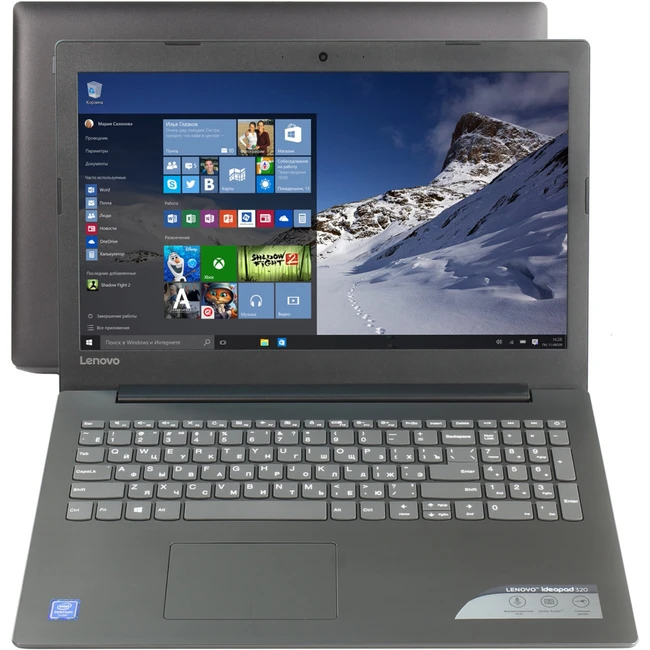 Ноутбук Lenovo IdeaPad 320-15IAP 80XR00WERK 15.6 ", HD 1366x768 (16:9), Pentium, 4 Гб, Intel HD Graphics