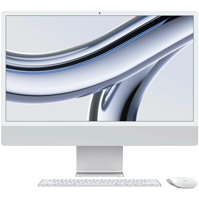 Моноблок Apple iMac 24" 2023 Silver MQR93RU/A (23.5 ", Apple, Apple M3 Series, M3, 3.5 ГГц, 8 Гб, SSD, 256 Гб)