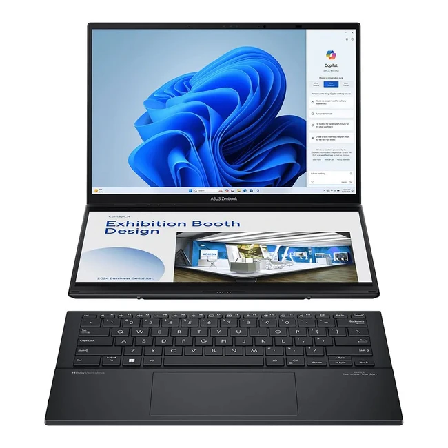 Ноутбук Asus Zenbook Duo OLED UX8406MA-QL099W 90NB12U1-M00B30 (14 ", FHD 1920x1080 (16:9), Intel, Core Ultra 9, 32 Гб, SSD, 2 ТБ, Intel Arc Graphics)