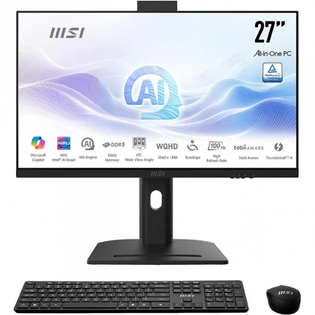 Моноблок MSI Modern AM273QP AI 1UM-004RU 27 9S6-AF0111-004 (27 ", Intel, Core Ultra 5, 125U, 3.6 ГГц, 16 Гб, SSD, 512 Гб)