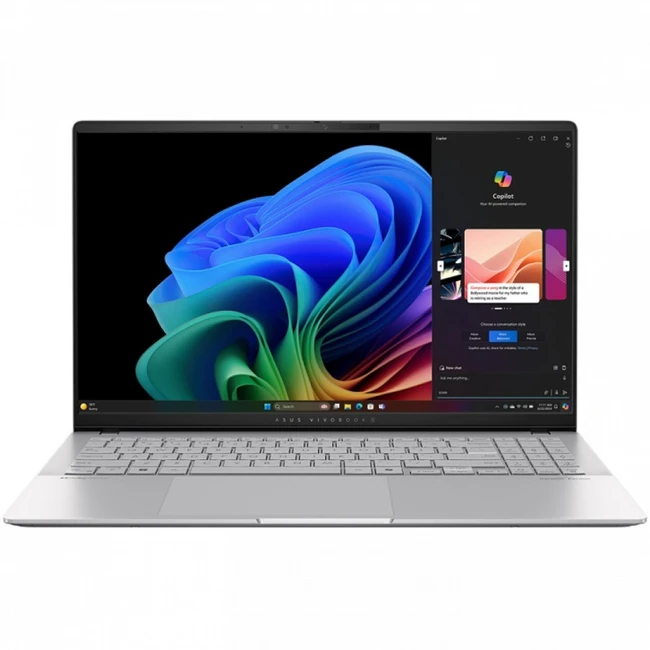 Ноутбук Asus Vivobook S 15 OLED S5507QA-MA013W 90NB14Q2-M00B40 (15.6 ", 3K  2880х1620 (16:9), Qualcomm, Snapdragon X Plus, 16 Гб, SSD, 1 ТБ, Qualcomm® Adreno™ GPU)