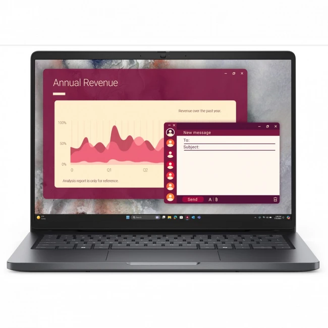 Ноутбук Dell Pro 14 PC14250 210-BQHF_BTO106_PC14250_EMEA 14 ", WUXGA 1920x1200 (16:10), Intel, Core 5, 16 Гб, 512 ГБ, Intel UHD Graphics, Windows 11 Pro