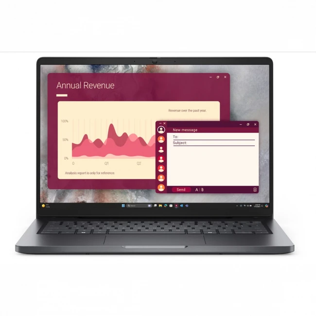 Ноутбук Dell Pro 14 PC14250 210-BQHF_BTO108_PC14250_EMEA (14 ", WUXGA 1920x1200 (16:10), Intel, Core Ultra 7, 32 Гб, SSD, 512 ГБ, Intel Graphics)