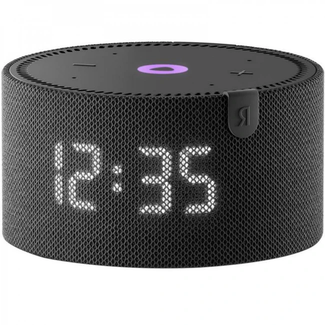 Портативная колонка Яндекс Станция Мини Плюс с часами (1.0) YNDX-00020K/BLACK (Черный)