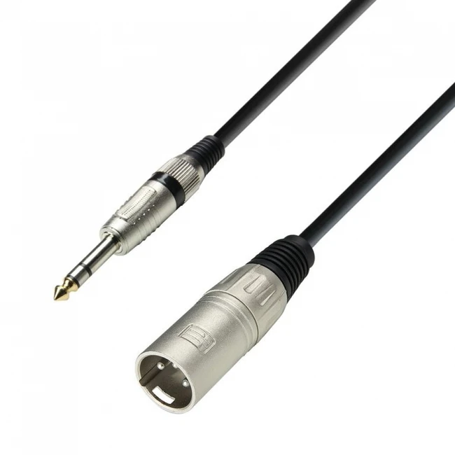 Кабель интерфейсный Adam Hall K3 BMV 1000 K3BMV1000 JACK 6.3 (output) - XLR
