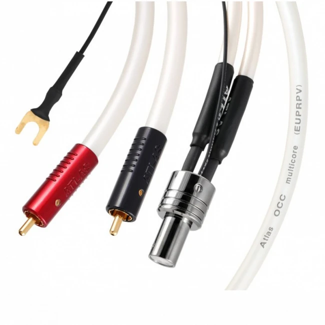 Аксессуар для аудиотехники ATLAS Кабель для тонарма Equator Tonearm 180 - Achromatic RCA - 1.50m 5056453527279