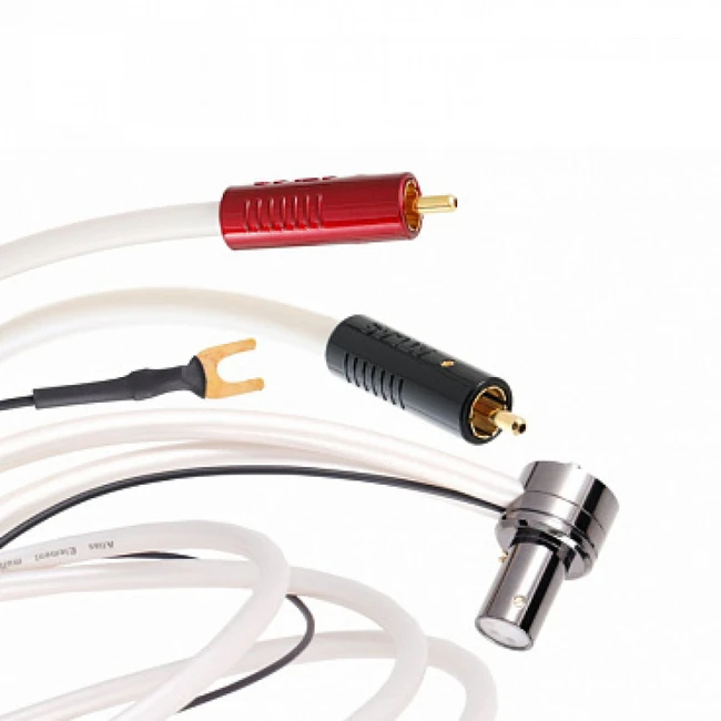 Аксессуар для аудиотехники ATLAS Кабель для тонарма Element Tonearm 90 - Achromatic RCA - 0.75m 5056453507516