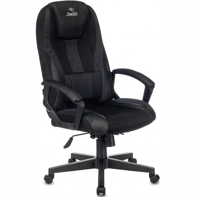 Компьютерный стул Бюрократ Zombie 9 черный/серый ZOMBIE-9-BLACK