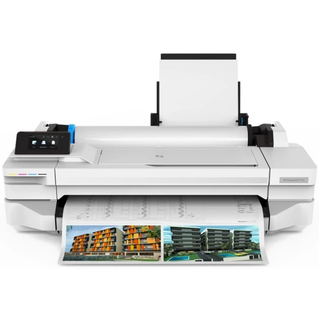 Плоттер HP DesignJet T130 5ZY58A (Цветной, Струйная, A1+ (24 дюйма) (610), 24")