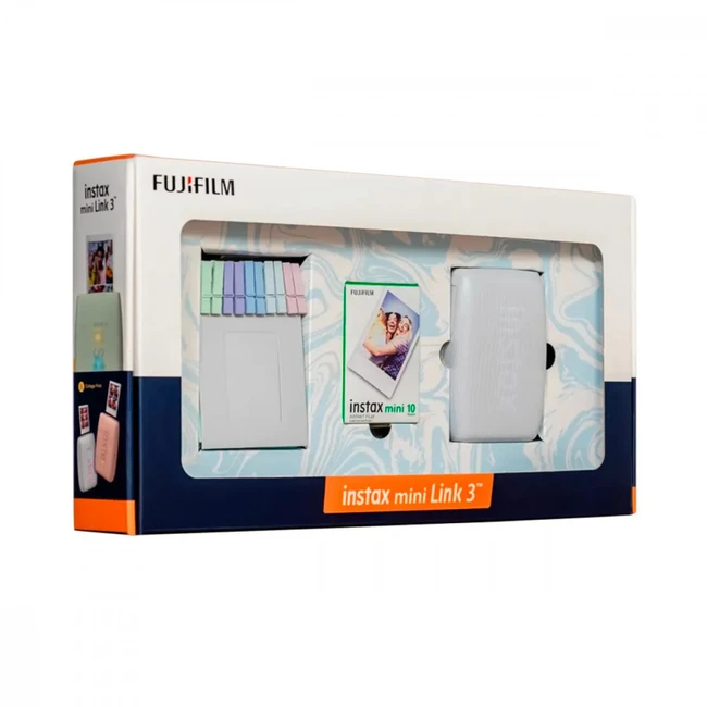 Мобильный принтер FUJIFILM LINK3 C WHITE BUNDLE BOX (Сублимационный, Цветной, Интерфейс USB, Интерфейс Bluetooth)