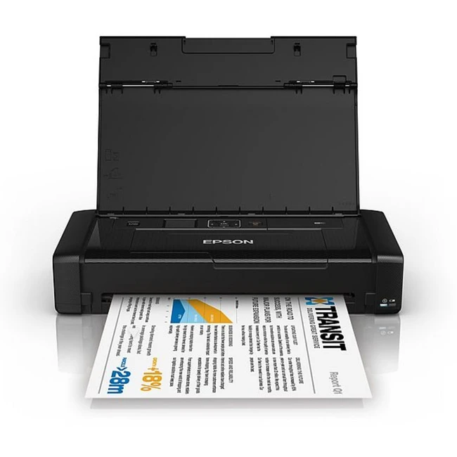 Мобильный принтер Epson WorkForce WF-100W C11CE05403 (A4, Струйный, Цветной, Интерфейс USB, Интерфейс Ethernet, Интерфейс Bluetooth)