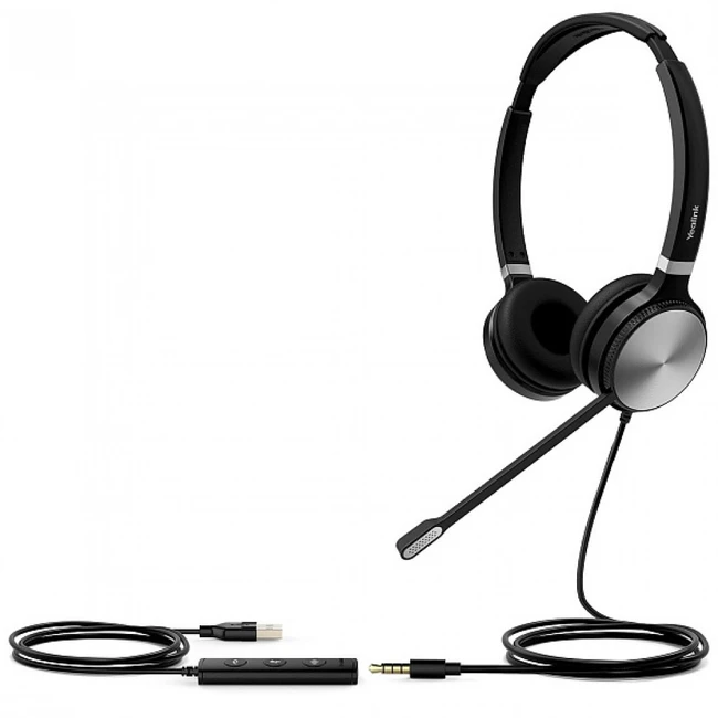 Аксессуар для телефона Yealink Проводная USB-гарнитура UH36 Dual UC USB-C