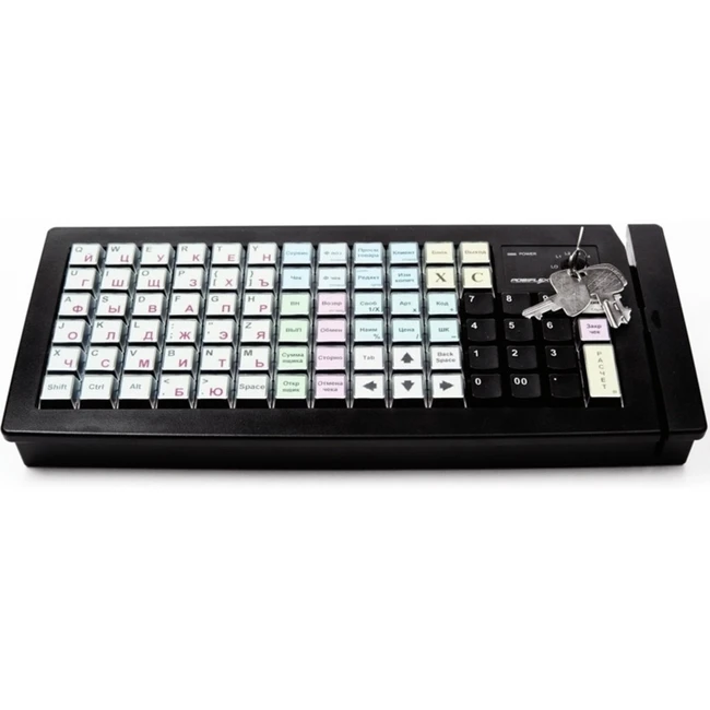 Опция к POS терминалам Posiflex Клавиатура программируемая KB-6600U-B-M3