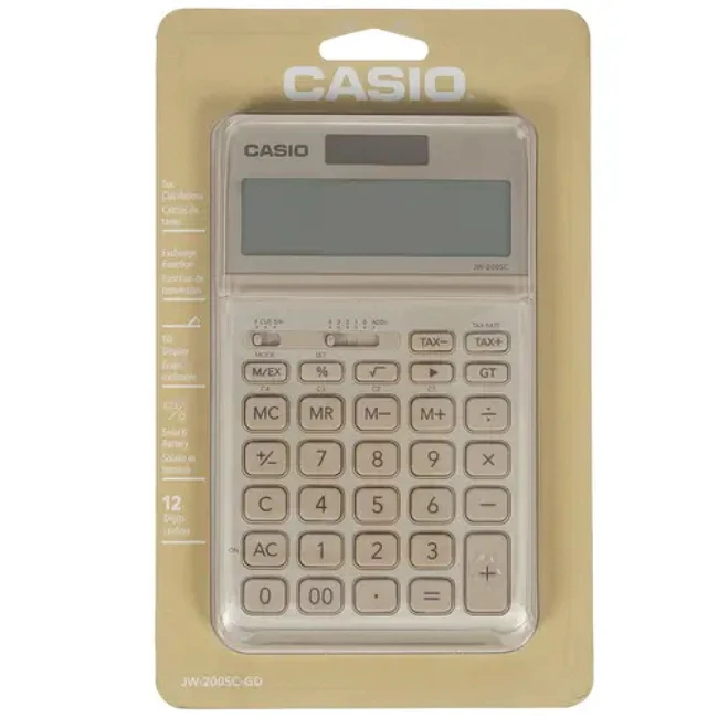 Калькулятор Casio JW-200SC-GD-S-EP