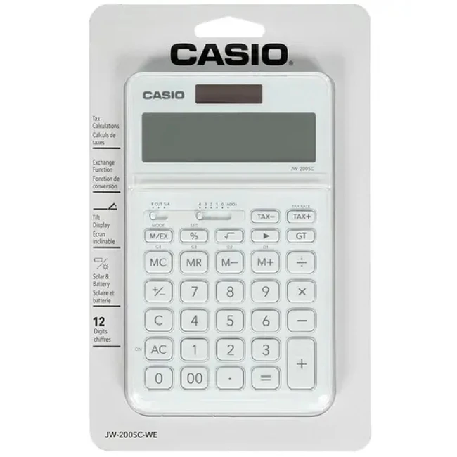 Калькулятор Casio JW-200SC-WE-S-EP